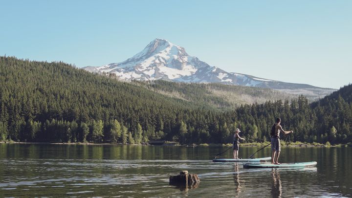 SUPing at Laurance lake